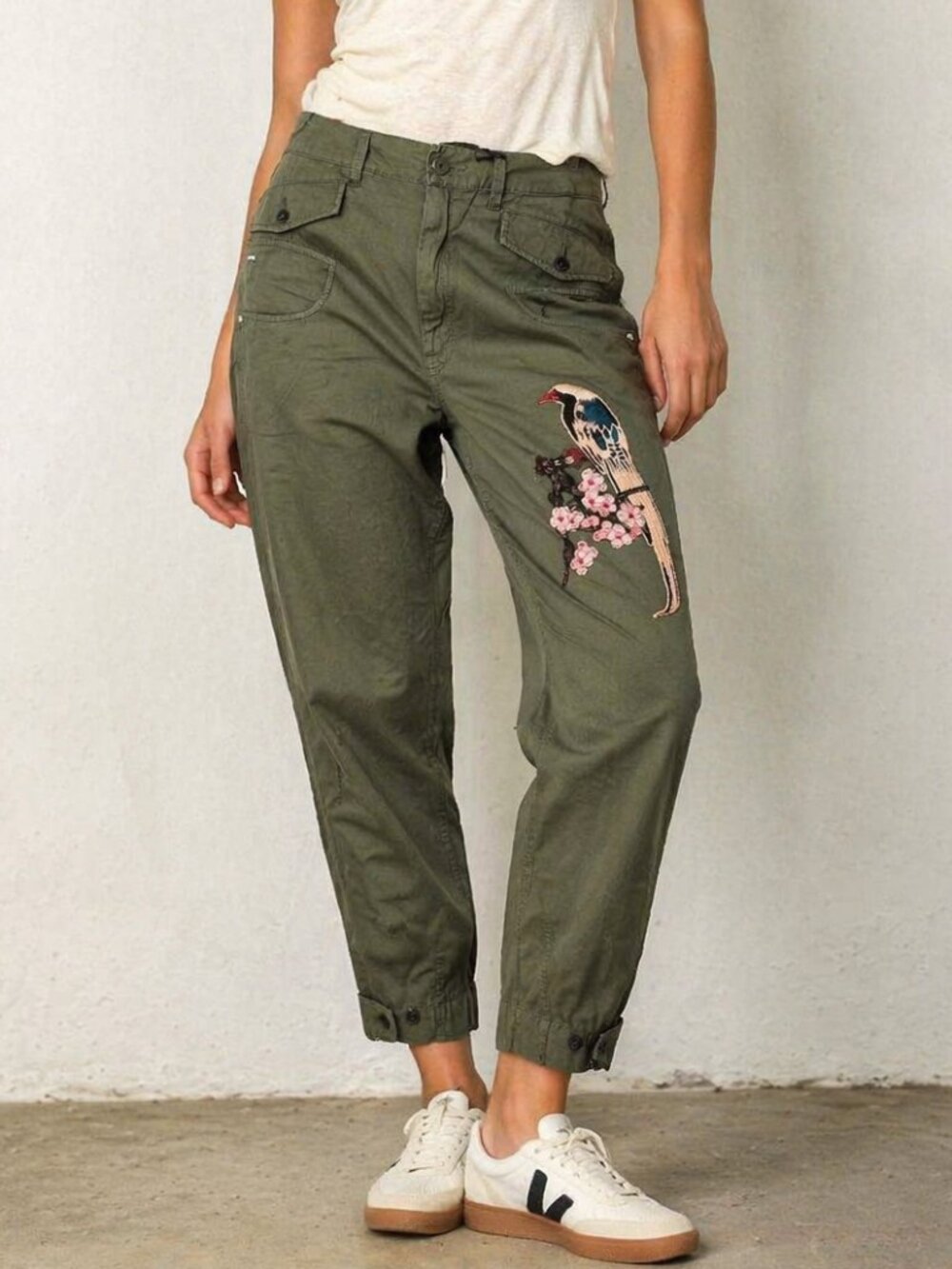 G-Star RAW Radar Boyfriend Cargo Pants Olive Embroidered Utility 29